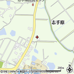 兵庫県三田市志手原493周辺の地図