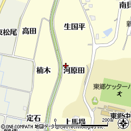 愛知県新城市大宮河原田周辺の地図