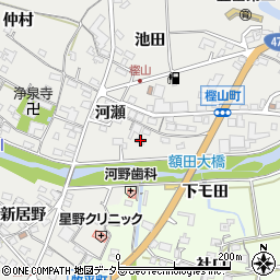 愛知県岡崎市樫山町河瀬60周辺の地図