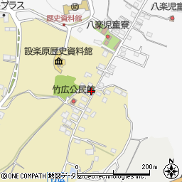 愛知県新城市竹広586周辺の地図