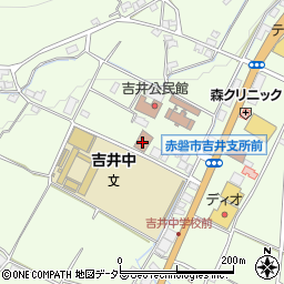 赤磐市立吉井図書館周辺の地図