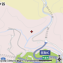 西笠取川周辺の地図