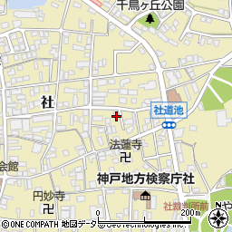 兵庫県加東市社1478-1周辺の地図