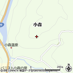 岡山県加賀郡吉備中央町小森周辺の地図