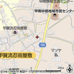 滋賀県甲賀市甲南町竜法師848周辺の地図