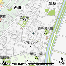 愛知県安城市東町獅子塚23-19周辺の地図