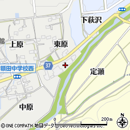 愛知県岡崎市樫山町東原25周辺の地図