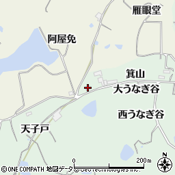 愛知県知多郡阿久比町植大箕山2-5周辺の地図