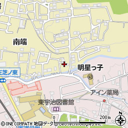 京都府宇治市木幡南端53-2周辺の地図