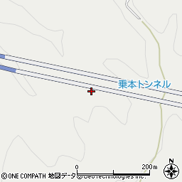 愛知県新城市乗本幕ノ森周辺の地図