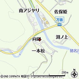 兵庫県川辺郡猪名川町万善向田周辺の地図