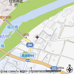 兵庫県加東市貝原127周辺の地図