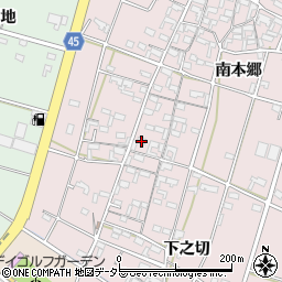 愛知県安城市和泉町南本郷132周辺の地図