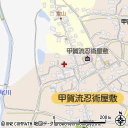 滋賀県甲賀市甲南町竜法師2308周辺の地図