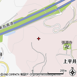 愛知県新城市上平井雲沢周辺の地図