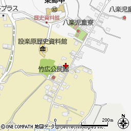 愛知県新城市竹広585周辺の地図
