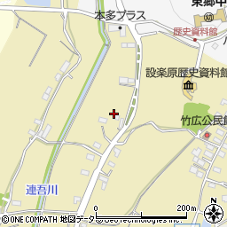愛知県新城市竹広野路周辺の地図