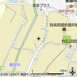 愛知県新城市竹広（野路）周辺の地図