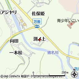 兵庫県川辺郡猪名川町万善渕ノ上周辺の地図