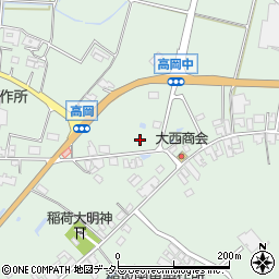 兵庫県加東市高岡周辺の地図