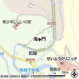 兵庫県猪名川町（川辺郡）万善（鬼ヶ門）周辺の地図