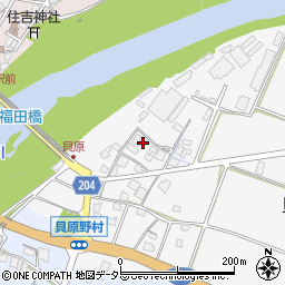 兵庫県加東市貝原128-2周辺の地図