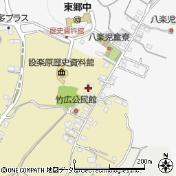 愛知県新城市竹広（信玄原）周辺の地図