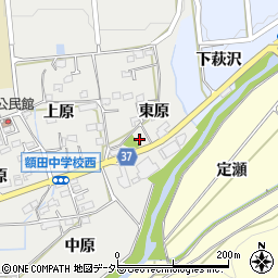 愛知県岡崎市樫山町東原42-1周辺の地図