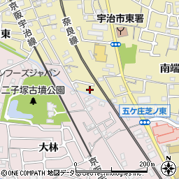 京都府宇治市木幡南端28-3周辺の地図