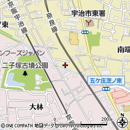 京都府宇治市木幡南端24-10周辺の地図
