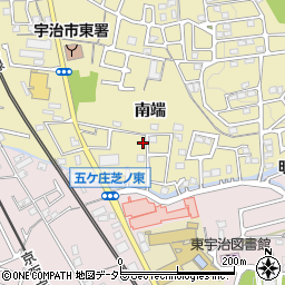 京都府宇治市木幡南端44周辺の地図