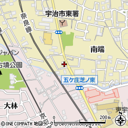 京都府宇治市木幡南端34周辺の地図