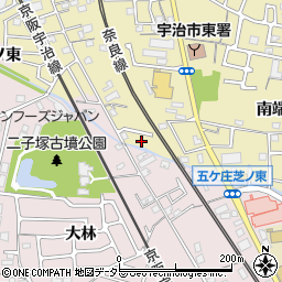 京都府宇治市木幡南端24-9周辺の地図