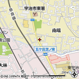 京都府宇治市木幡南端39-3周辺の地図