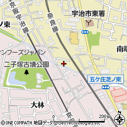 京都府宇治市木幡南端24-8周辺の地図