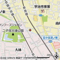 京都府宇治市木幡南端24-7周辺の地図