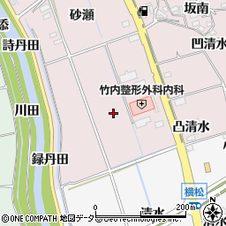 愛知県知多郡阿久比町萩新川周辺の地図