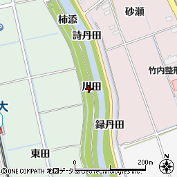 愛知県阿久比町（知多郡）植大（川田）周辺の地図