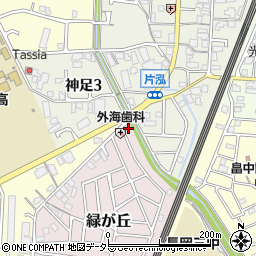 京都府長岡京市緑が丘1-1周辺の地図