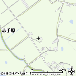 兵庫県三田市志手原680周辺の地図