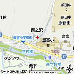 愛知県岡崎市樫山町西之沢11周辺の地図