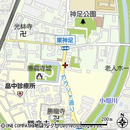 勝竜寺城公園前周辺の地図