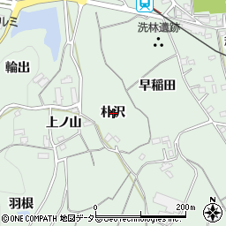 愛知県新城市有海朴沢周辺の地図