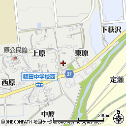 愛知県岡崎市樫山町東原61周辺の地図
