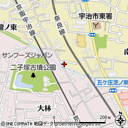 京都府宇治市木幡南端24周辺の地図