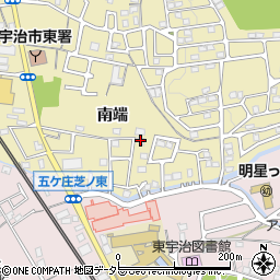京都府宇治市木幡南端45周辺の地図