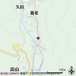 京都府宇治市炭山養老周辺の地図