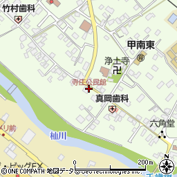寺庄公民館周辺の地図