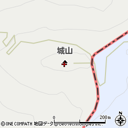 城山周辺の地図