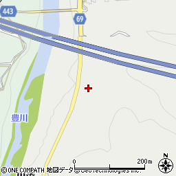 愛知県新城市乗本坊貝津周辺の地図